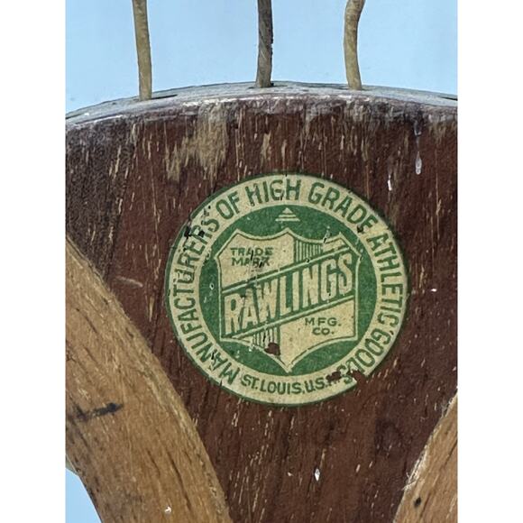 Vintage Rawlings COCHECO Wood Tennis Racket ST Louis USA Collectors Item - Picture 2 of 5